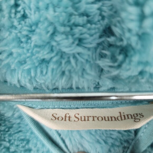 Soft Surroundings Most Wonderful Cardi Aqua Turquoise - Picture 8 of 10